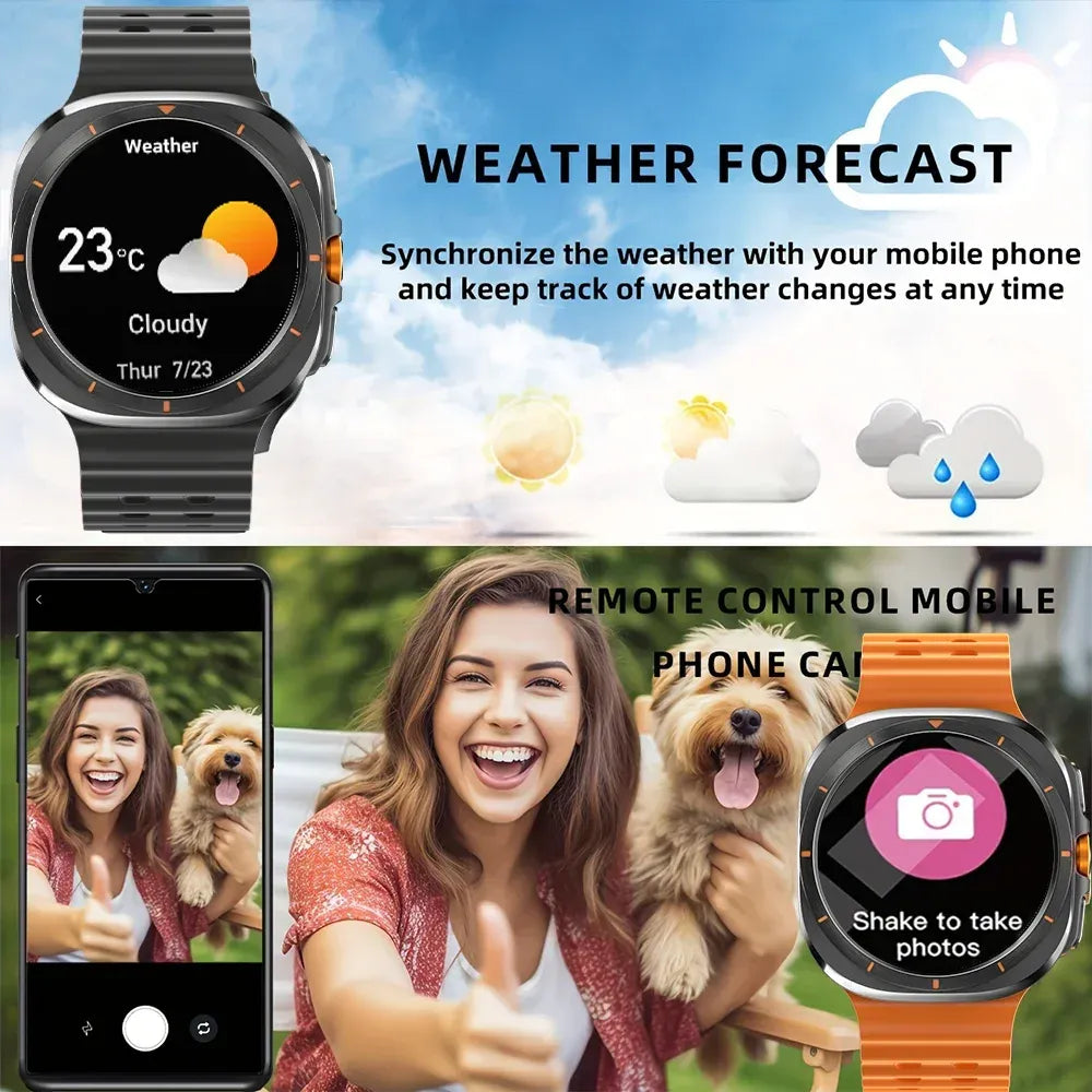 New Compass NFC GPS Track Bluetooth Call Smart Watch
